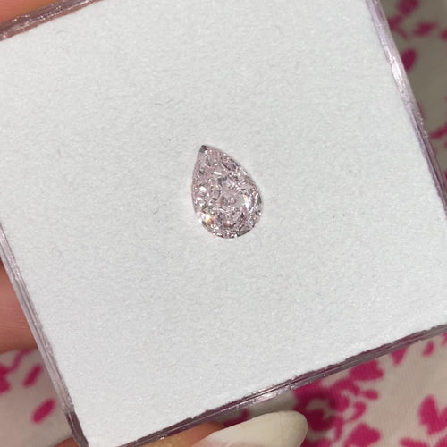 1.00ct Light Pink Pear Shape Diamond -  Loose