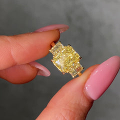 Golden Trilogy Yellow Diamond Engagement Ring