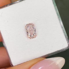 1.59ct GIA Fancy Light Orangy Pink Elongated Radiant - Loose