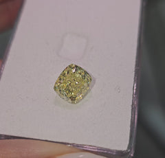 3.12ct Fancy Yellow Cushion VVS2 - Loose