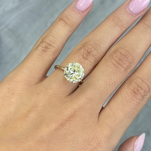 6 Carat Fancy Yellow Round Diamond - Loose