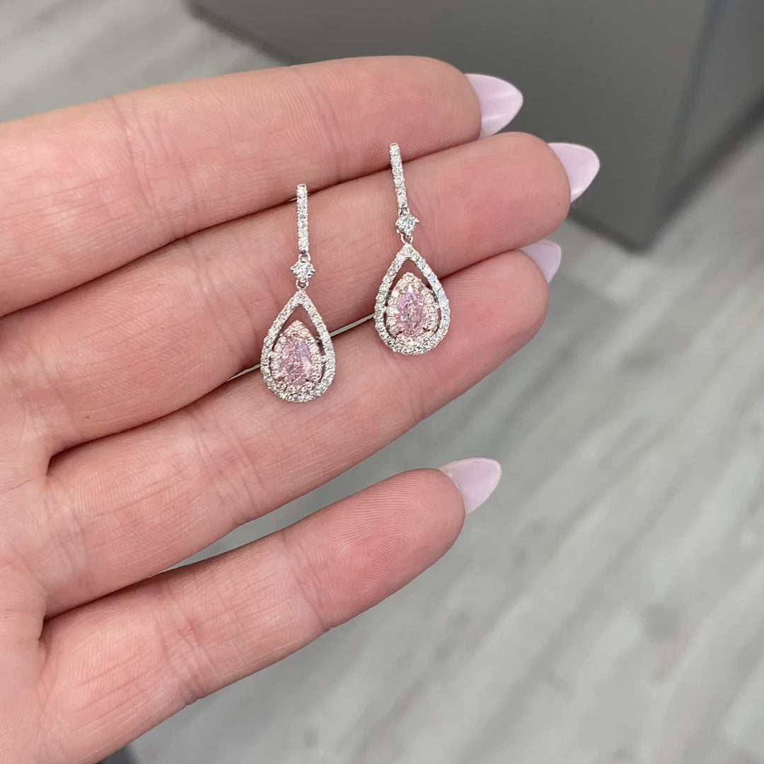 COLOURED DIAMOND AND DIAMOND EARRINGS | Christie's