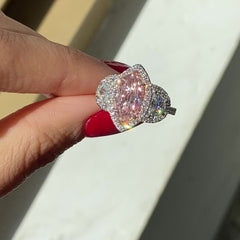 Marquise Cut Pink Diamond Ring