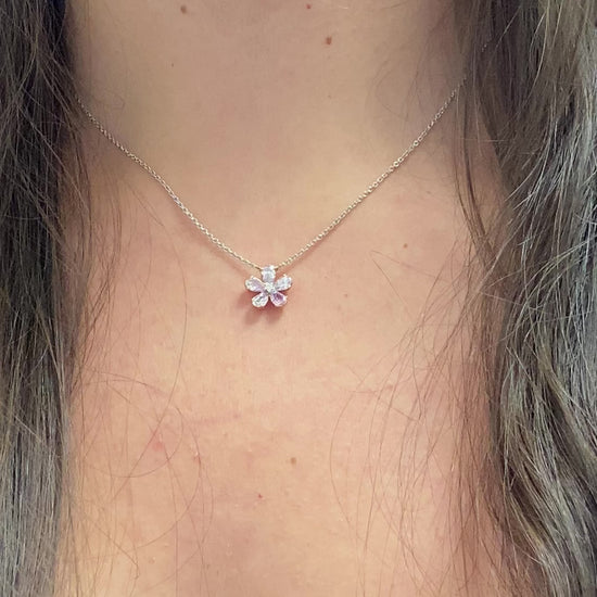 natural pink diamond jewelry, dainty jewelry for lovers of pink diamonds, pink diamond necklace