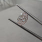 1.01 Carat Oval Cut Diamond Fancy Light Pink SI1 Clarity GIA Certified Diamond Very Good + Good Cutting Medium Orange Fluorescence