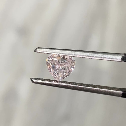 1.03ct Light Pink Heart Shape Diamond - Loose