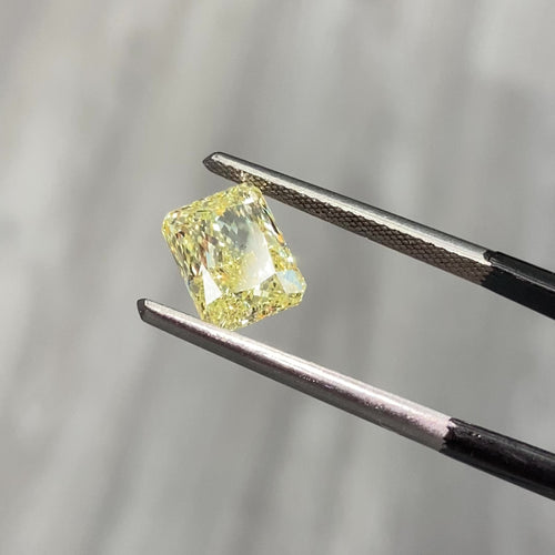 3.09ct Fancy Yellow Elongated Radiant Diamond - Loose