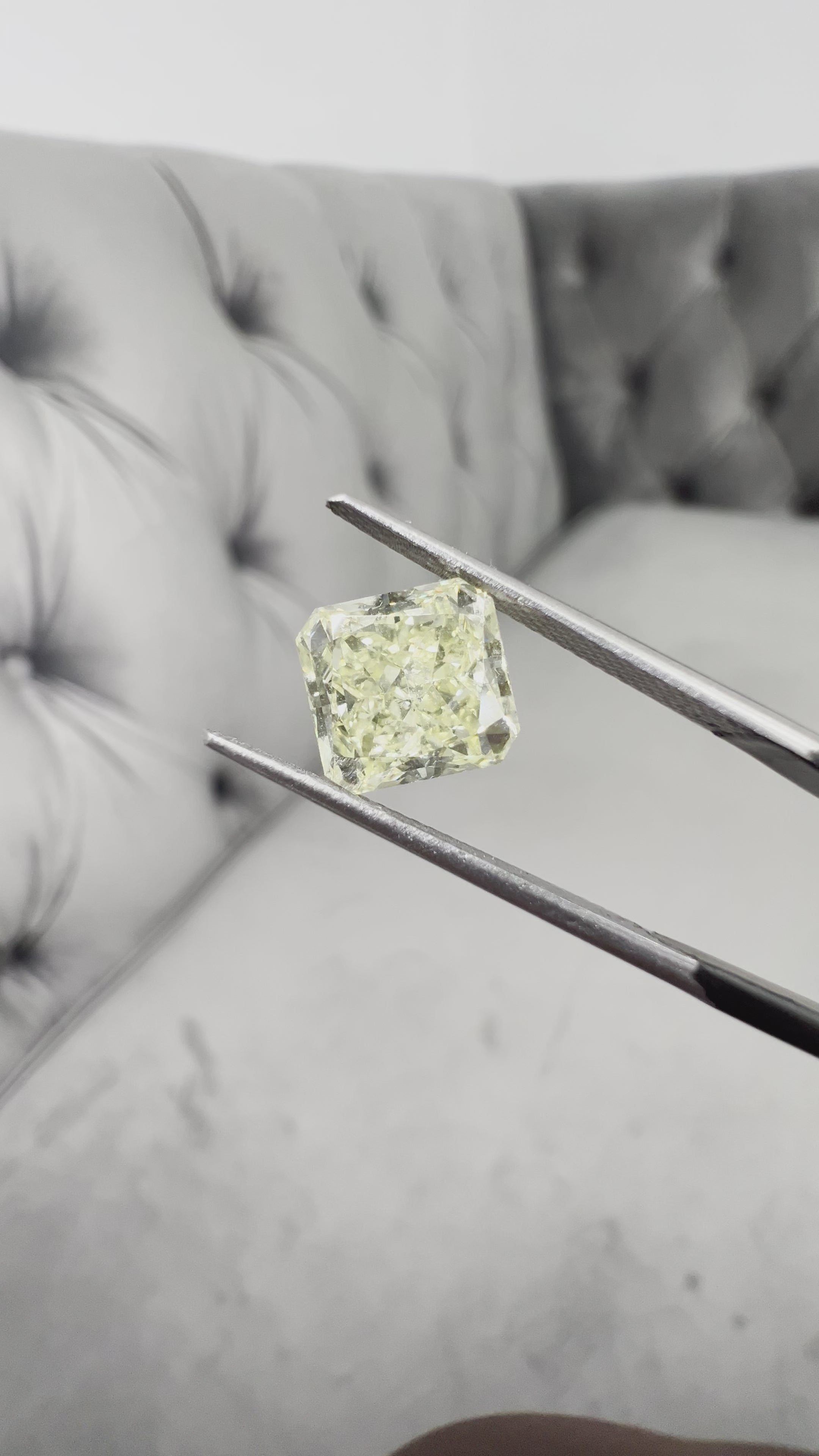 3.06ct Fancy Yellow Radiant SI1 - Loose
