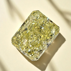 3.03 Carat Fancy Light Yellow Elongated Radiant Diamond - Loose