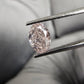 1.01 Carat Oval Cut Diamond Fancy Light Pink  SI1 Clarity  GIA Certified Diamond  Very Good + Good Cutting Medium Orange Fluorescence 
