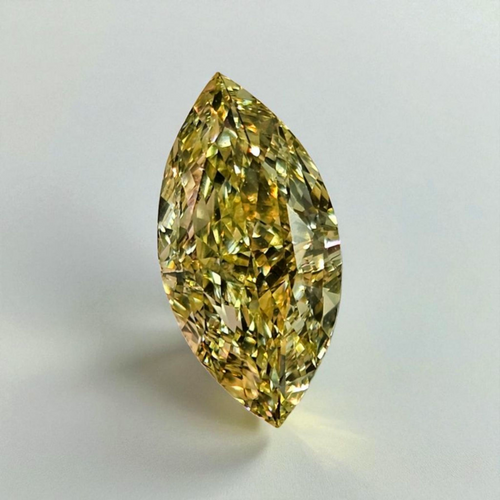 1.22 Carat Fancy Yellow Marquise Cut Diamond - Loose