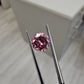 natural fancy intense pink diamond, rare round pink diamond