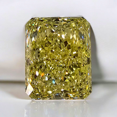 5.13ct Fancy Yellow Elongated Radiant Cut Diamond - Loose
