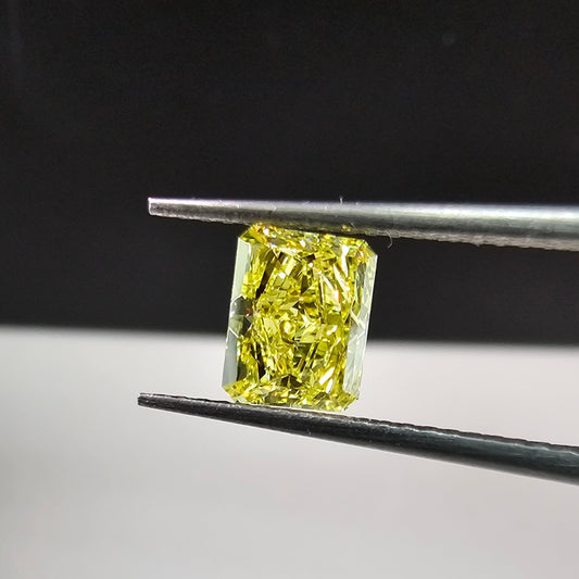 1.11ct GIA Fancy Intense Yellow Elongated Radiant - Loose