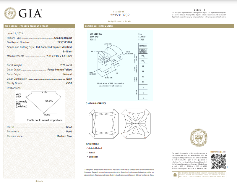 natural yellow diamond, canary diamond, radiant diamond