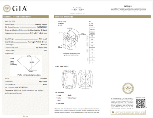 GIA certified pink diamond. GIA certified pink diamond jewelry.