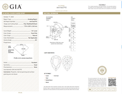 GIA certified pink diamond earring. GIA certified pink diamond jewelry