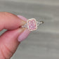 Pink Diamonds. Pink Diamond engagement rings. pink diamond ring. Light pink diamond rings. Long radiant pink diamond ring. Long Radiant. Rare colors pink diamonds. rare colors