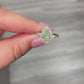 J-Lo green diamond ring, green diamond pear shape ring, green diamond, natural green diamond, pear shape diamond ring.