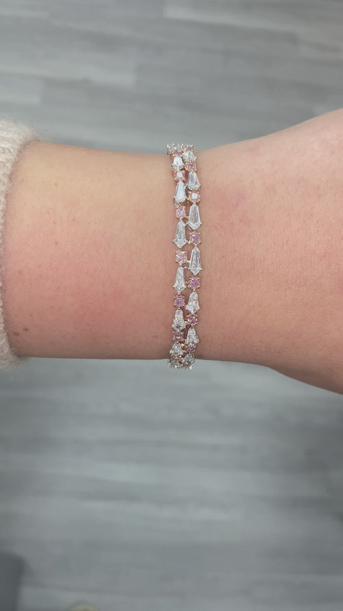 9.35ct Pink Diamond Bracelet