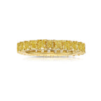 Fancy yellow eternity ring. Yellow diamond eternity band. Yellow diamond wedding band. Yellow diamond ring. Yellow diamond jewelry