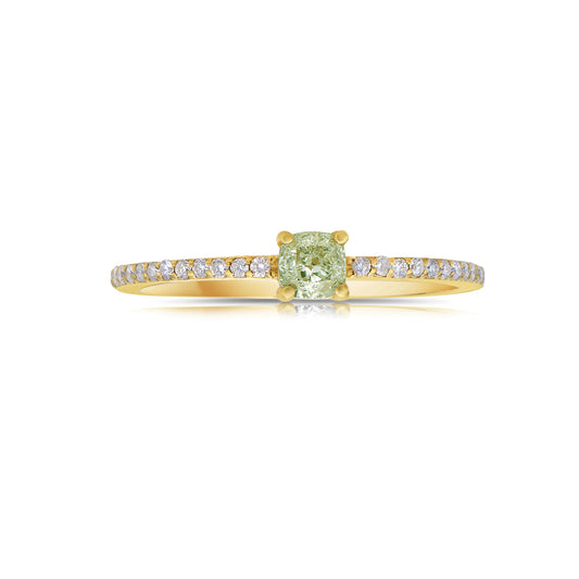 Affordable green diamonds. Green diamond ring. Green diamond jewelry. Gia certified green diamonds. 