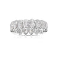 Oval eternity ring. 5 carat oval eternity ring. Diamond wedding band. White diamond ring.