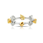 Alternating Fancy Yellow and White Diamond Eternity Band. Yellow diamond jewelry 