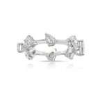 Alternating Fancy Yellow and White Diamond Eternity Band. Yellow diamond jewelry.