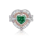 2 carat fancy intense green heart shape diamond. Fancy intense green diamond. Green diamond heart shape.