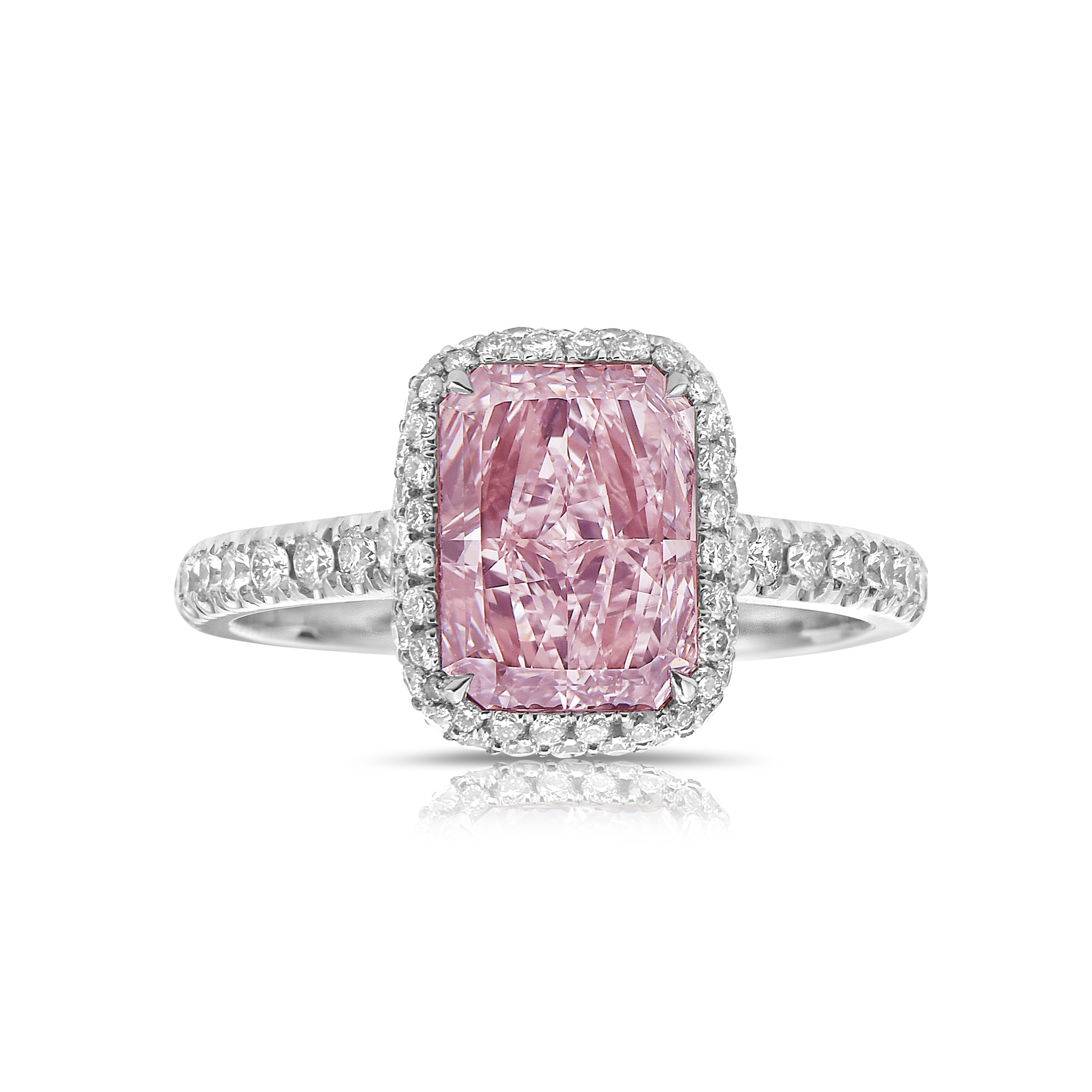 2.08ct GIA Light Pink VS2 Diamond Ring