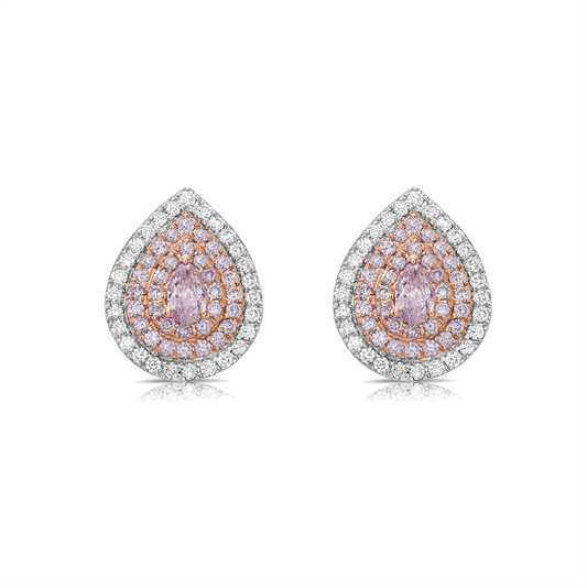 Pink diamond pendant. pink diamond necklace. light pink diamonds. light pink pear shape. diamond pendant. pear diamond pendant. 