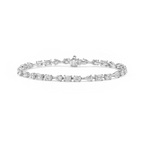 white diamond bracelet. mix shape white diamond bracelet.