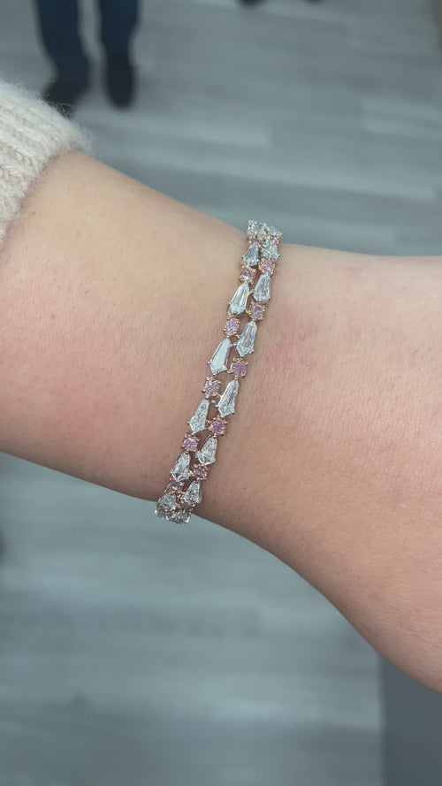 9.35ct Pink Diamond Bracelet