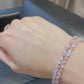 8.57ct Fancy Pink & White Diamond Double Row Bracelet