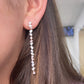Pink diamond bracelet. Pink diamond earrings. Simple diamond earrings. Multi shape diamond earrings.