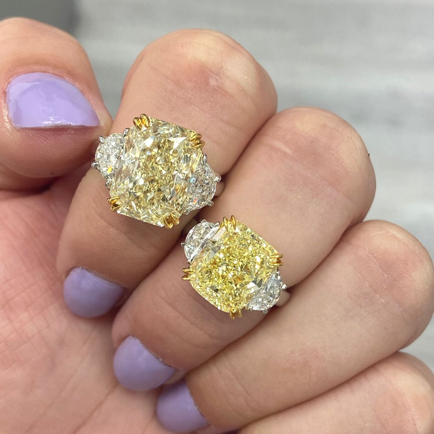 8 carat yellow diamond ring. Yellow diamond engagement ring. Yellow diamond radiant cut. Yellow diamond ring. Yellow diamond jewelry