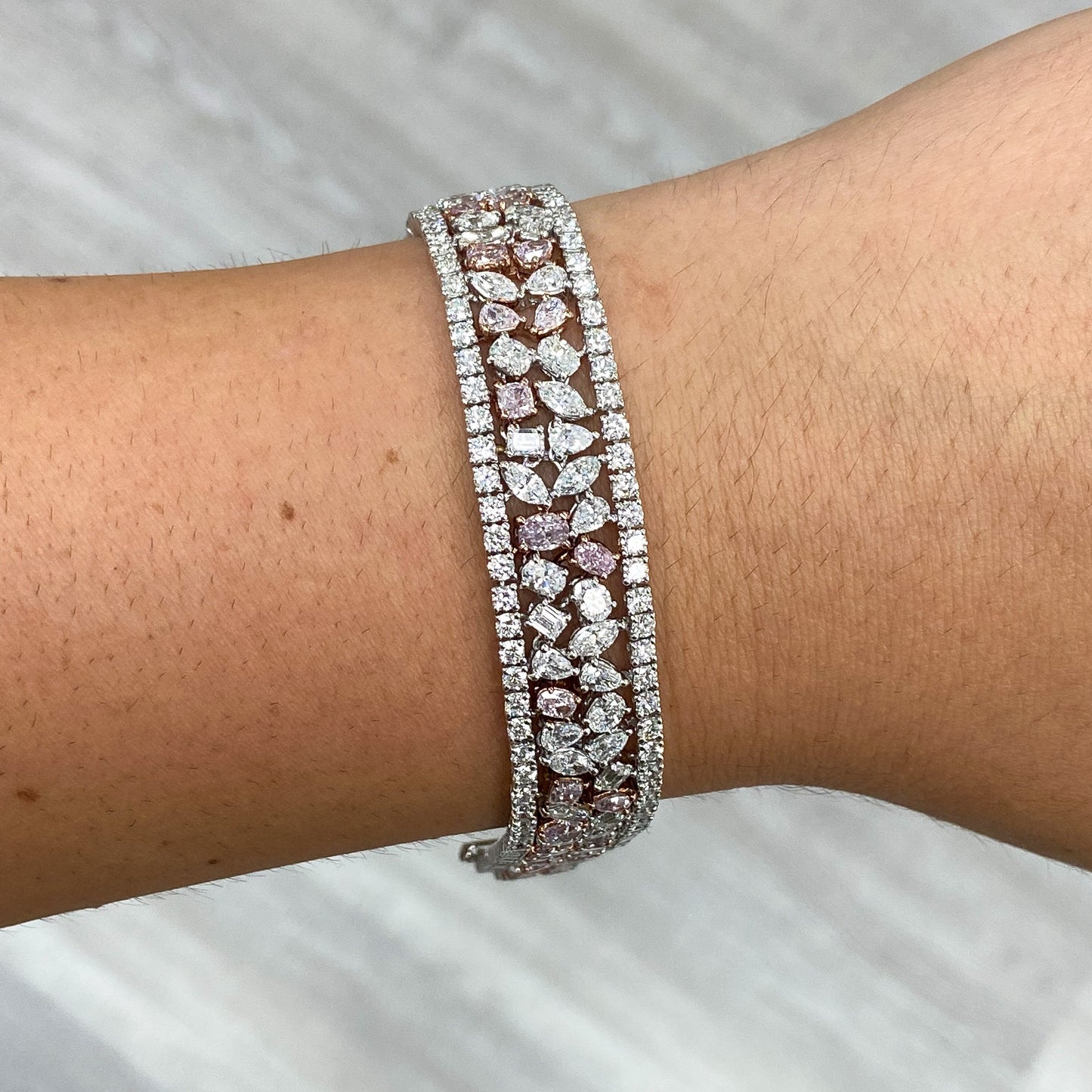 14.93ct Pink Diamond Bracelet