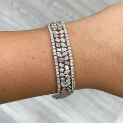 14.93ct Pink Diamond Bracelet