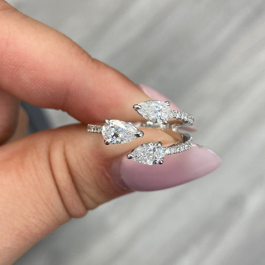 1.42ct Pear Shape Diamond Ring