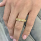 4.35ct Yellow Asscher Cut Eternity Band Ring